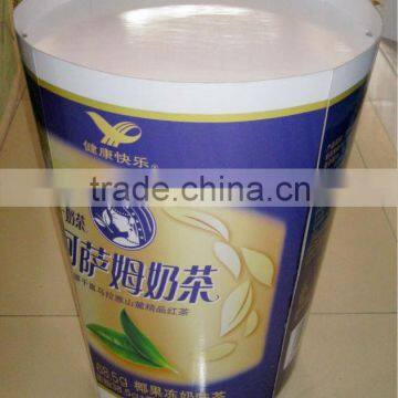 Oval shaped promotion display stand for milktea