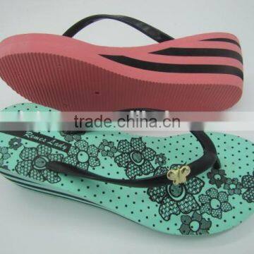 New design 2015 summer EVA sole lady slipper wedges