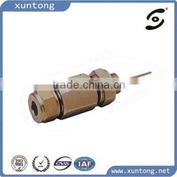 Pin 2 pieces aluminium CATV trunk connector