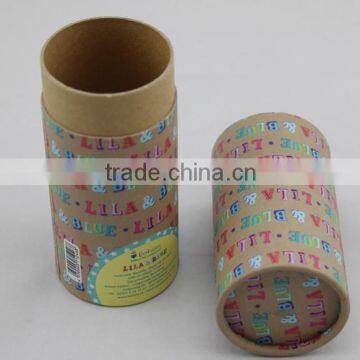 Kraft paper tube with customized printing for tea/gift/food/cometic