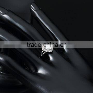 Romanic Bridal Heart Shape Cubic Zirconia Ring 18k Gold Plated Jewelry Size#6,7,8 photo-5