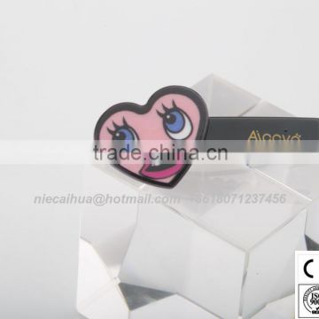 Popular fashion hair accessory heart shape metal pin hair pin unique hair accessories