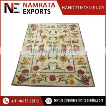 2016 New Latest Design Floral Printed Hand Tufted Wool Carpet at Best Market Price