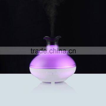 Mini ultransmit electric portable wood aroma oil diffuser with 7LED light 100ml with timer