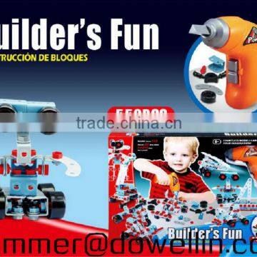 new education products 2014.plastic building blocks toys.B/O building block