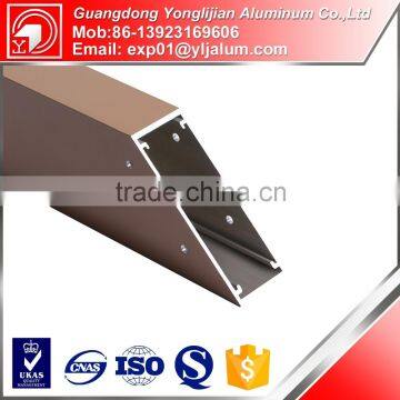 Customized 6063t5 powder coated industrial alloy aluminum extrusion profile