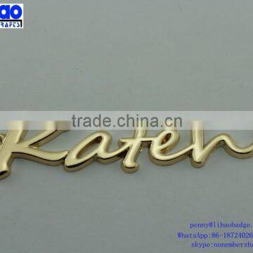 Custom Metal lettering logo tag,Manufacture Metal letter lable tag