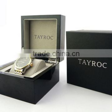 High Quality Black wood watch boxes Exquisite gift box