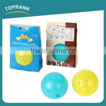 Cheap wholesale pet play food grade plastic dog treat ball