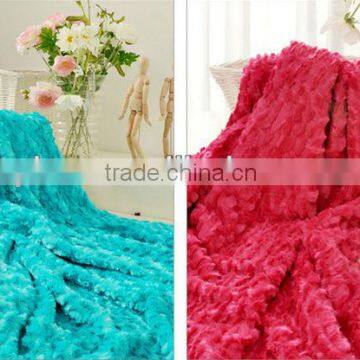 bright color slub pattern fabric blanket