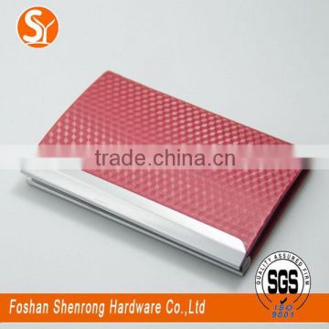 China supplier wholesale PU or genuine leather ID card holder with magnetic switch with low price