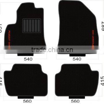 Latex aftermarket original car floor mat for peugeot 308 use