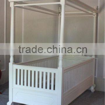 Indonesia Furniture - Sweetheart Canopy Bed , Cream