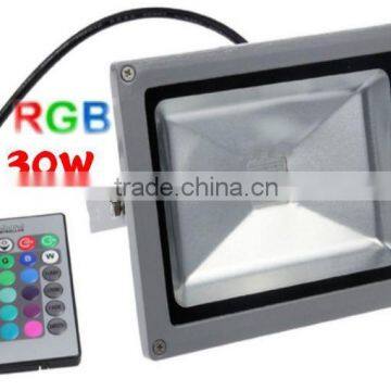 30W RGB led flood light with remote