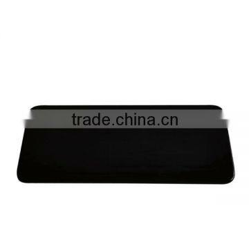 12 Flat gloss black ceramic dish