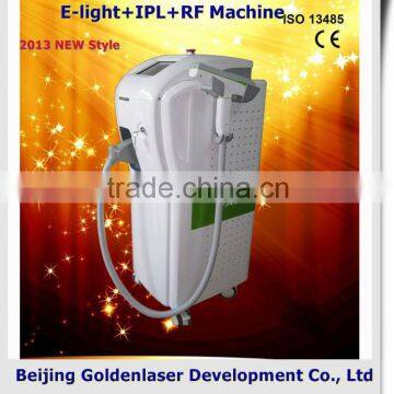 No Pain 2013 Multi-Functional Beauty Equipment New Skin Care Design E-light+IPL+RF Machine Har Removal