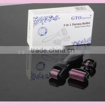 Titanium 3 in 1 Derma Roller for Face Care Dermaroller Manufacturer Price photo-3