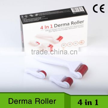 4 in 1 dermaroller,micro needle system for skin care,hair loss treatment from China -L013C