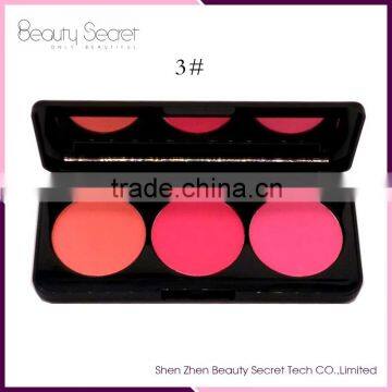 Wholesale 3 color blush makeup blush palette