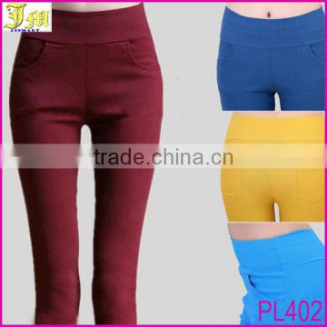 Lady Sexy High Waist Slim Tight Stretch Pants Leggings With Pockets Stretchy