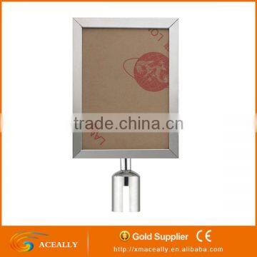 ACEALLY Flat Base Retractable Belt Queue Barrier Stantion photo-6