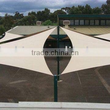 Large shade sail for car parking