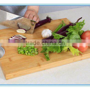 High Quality Dark Bamboo Wooden Chopping Block
