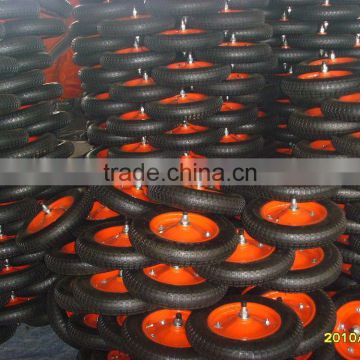 13 inch rubber wheel for wheelbarrow / 350-8 wheelbarrow tyre / tire and tube for wheelbarrow