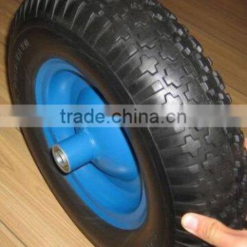 4.00-8 Flat Free Wheelbarrow Tire/4.00-8 PU Foam Wheel