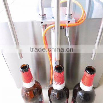 Small Semi Automatic Bottom up Digital Liquid Milk Beer Bottle Filling Machine photo-3