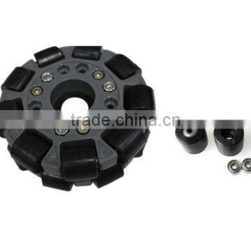 100mm Double Plastic Assemble Robot Omni Wheel W/Bearing Rollers 14041 photo-4