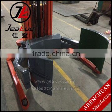 2017 new product 360 deg Rotating Semi electric Clamp Roll Lifter forklift with rotating clamp