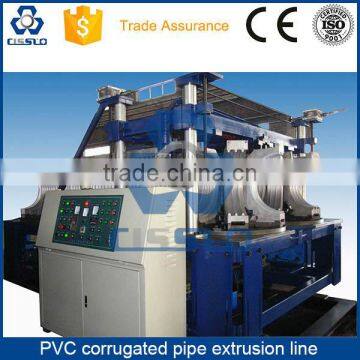 CE STANDARD HIGH PERFORMANCE PVC DOUBLE LAYERS CORRUGATED PIPE PRODUCTION LINE photo-2