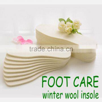 pure natural eco-friendly foot care wool insole