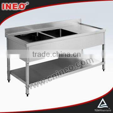 Kitchen Sink With Double Drain Board/Kitchen Stainless Steel Sink Work Table/Custom Made Kitchen Sinks