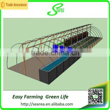 single span aquaponic Greenhouse