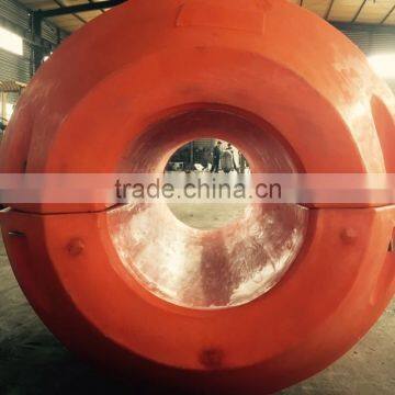 MDPE floats for dredging pipe with rubber hose