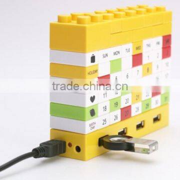 2015 desk calendar/DIY blocks usb hub with cable