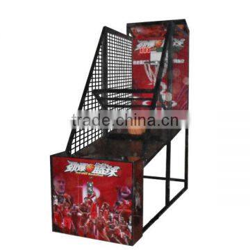 Practice basketball stand device with coin