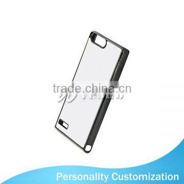 Simple Style 2D Sublimation Custom Printed 5 Inch Black Color Plastic Phone Case With Aluminum Sheet For Ascend P7 photo-2