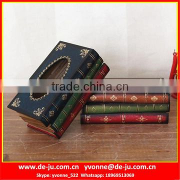 European Book Shape Magic Art Tissue Box