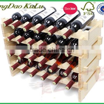 nature wood wine shelf for hot sale