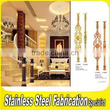 Interior Antique Bronze Integral Aluminum Handrail for Stairs photo-5