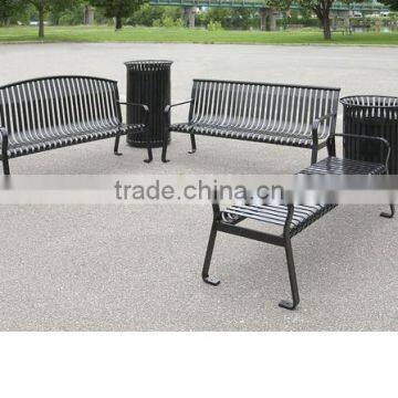 Public Park Metal Outdoor Bench for Street photo-4