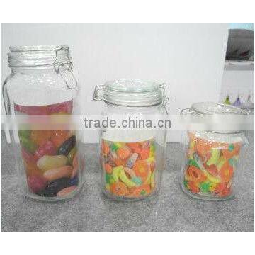 Stocked Home Items Hermetic Glass Jar With Clip Top