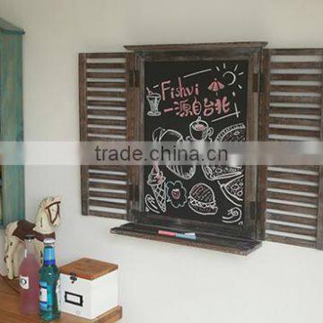 Custom Logo Low Moq Shutter Shape Wooden Window photo-2