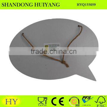 Wall Hanging Speech Bubble Wooden Message Board Chalkboard Wholesale photo-2