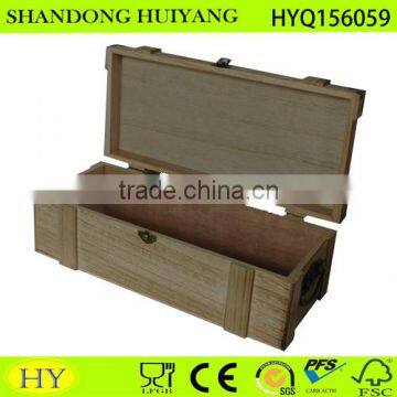 cheap custom wooden wine box for single bottle