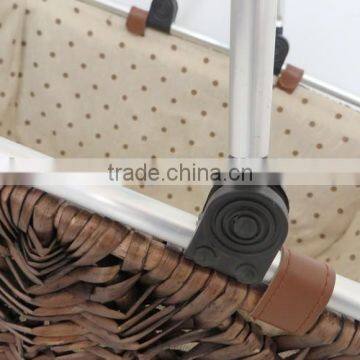 Large Size Willow Shopping Basket With Handles photo-5