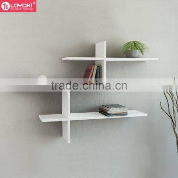 Home Wall Decoration New Design Wall Shelving Rack 3 Tier Wooden Floating Shelf Wholesale photo-2